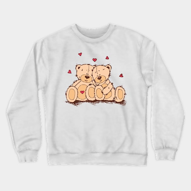Valentine's Day - Lovely Bears Crewneck Sweatshirt by GNDesign